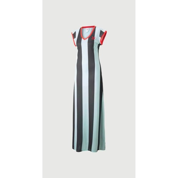 PUMA Dresses & Skirts - Puma x Dua Lipa 671258 Stripe Dress Blue / Black